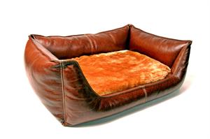 Leather Bed Floor Model